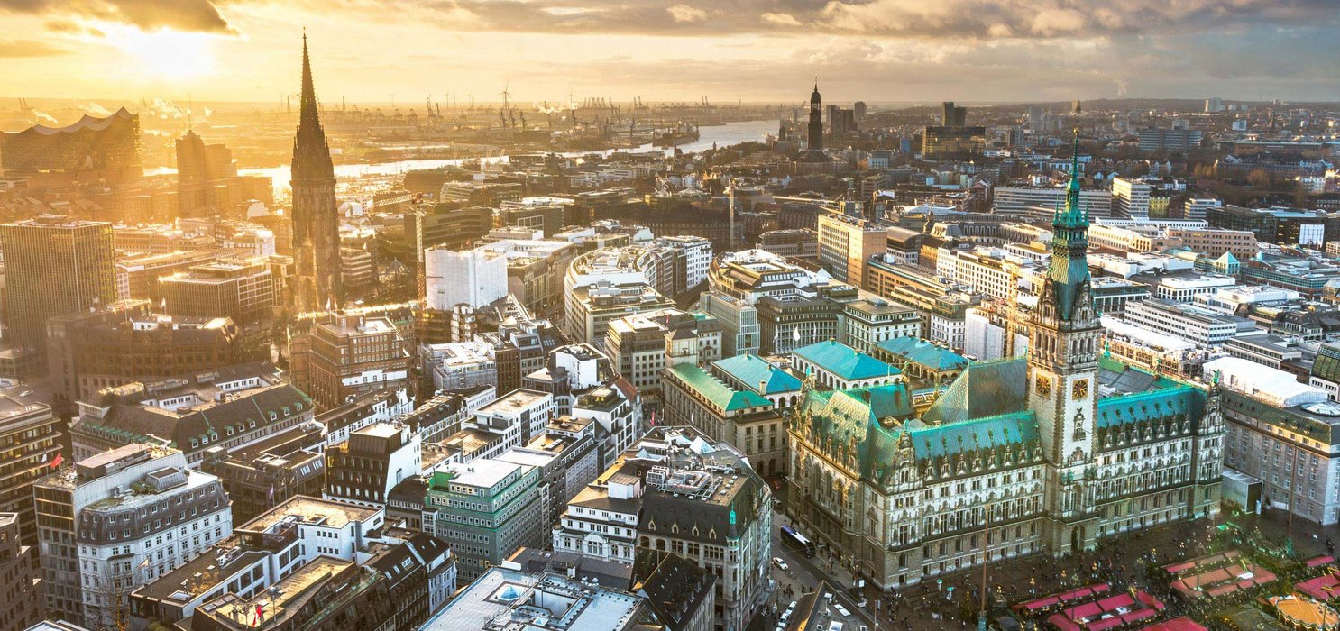 Blick über Hamburg